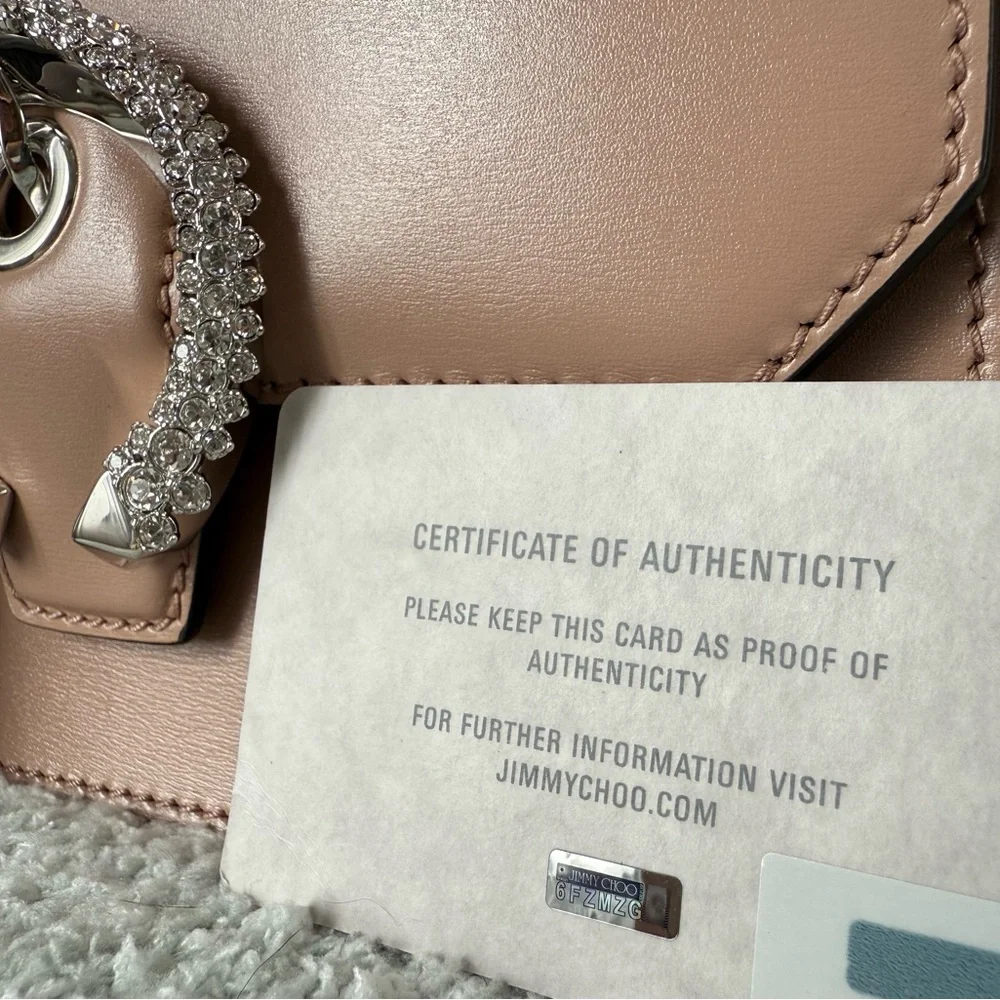 Jimmy Choo Pink Crossbody Bag with Sparkling Hardware - Picture 5 of 12